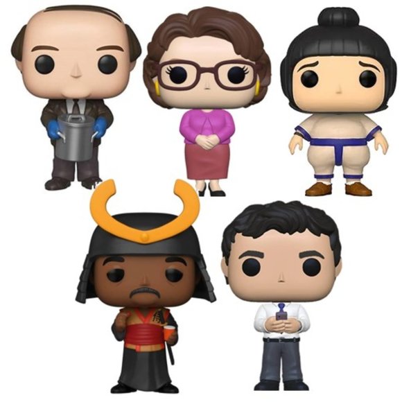 Five NEW The Office Funko Pop Figures - Picture 1 of 11